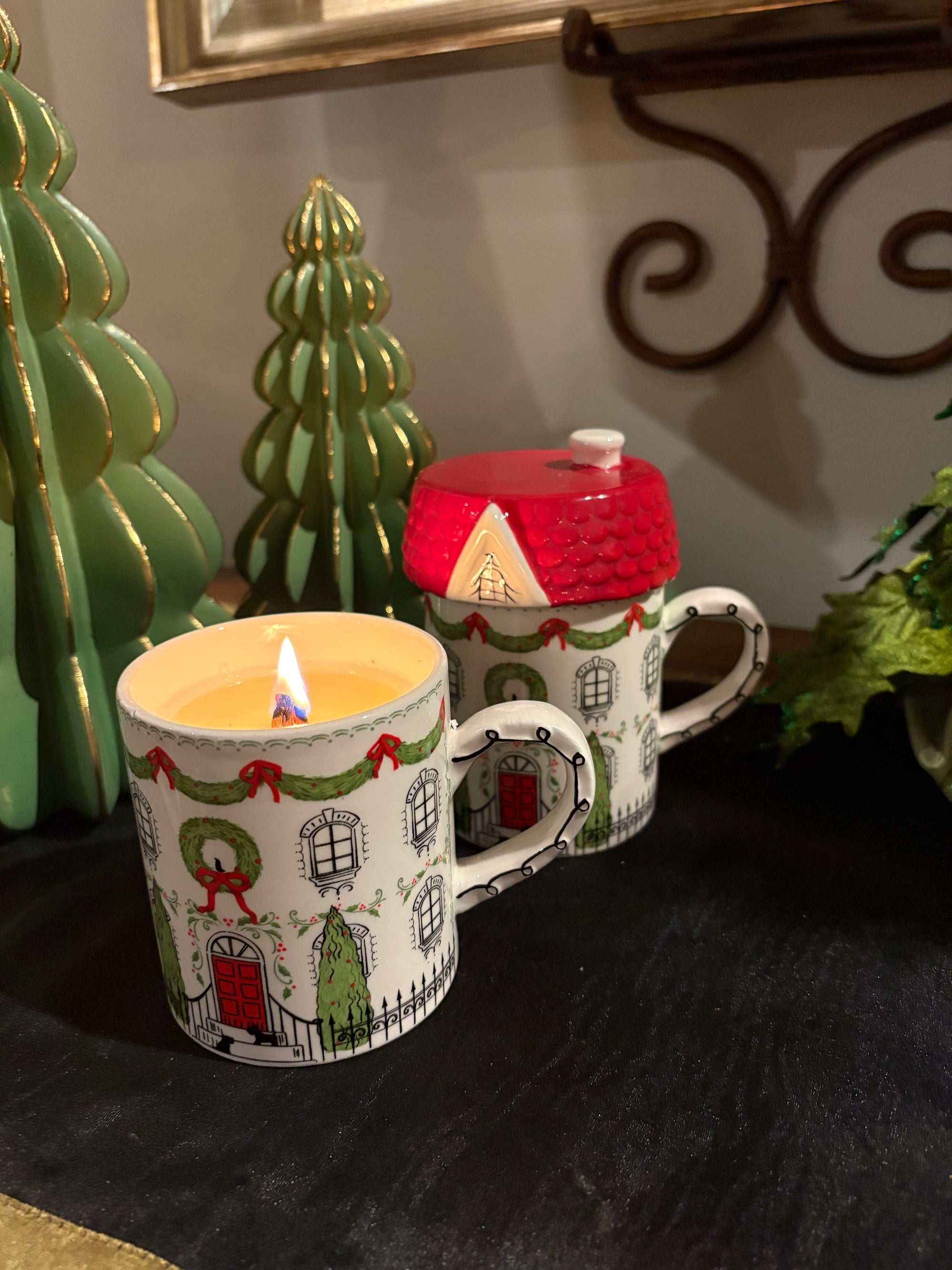 Storybook Cottage Cross-Wick Candle Mug