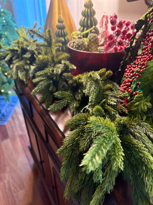 72" Fresh Touch Spruce & Cedar Garland