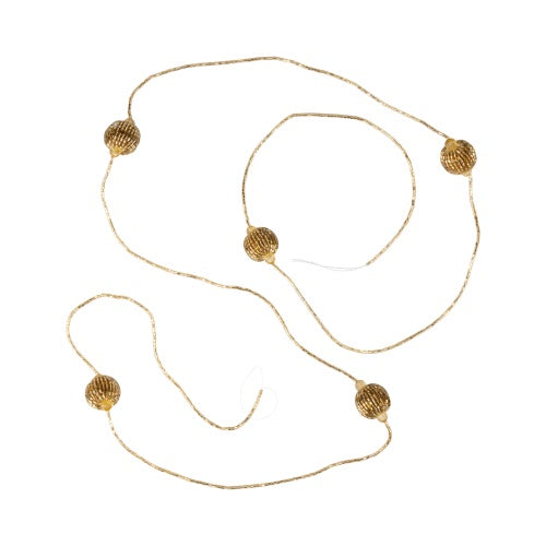Golden Glass Beaded Ball Garland