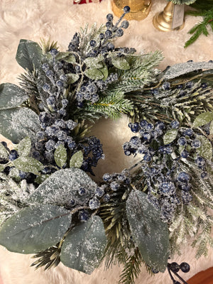 Frosted Forest Wreath/Candle Ring