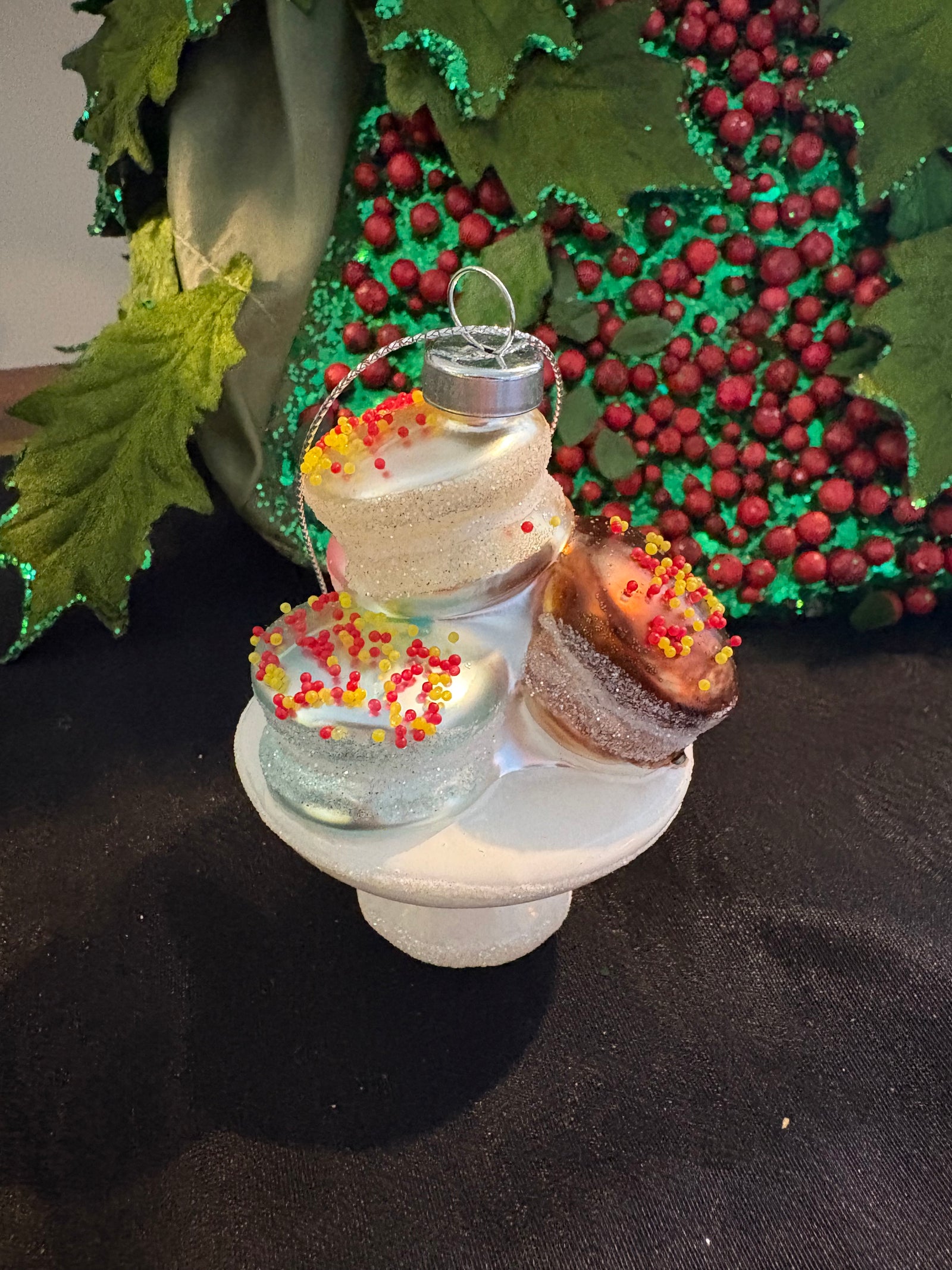 Festive Macaron Tower Ornament