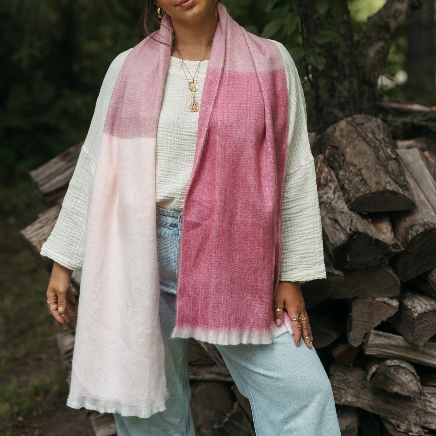 Ultra Soft Alpaca Scarf - Sorbet