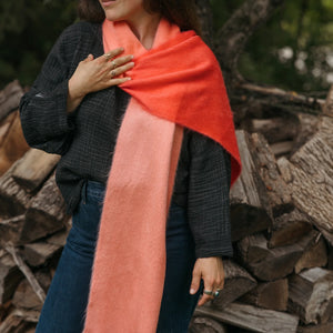 Andean Alpaca Luxe Scarf - Soda