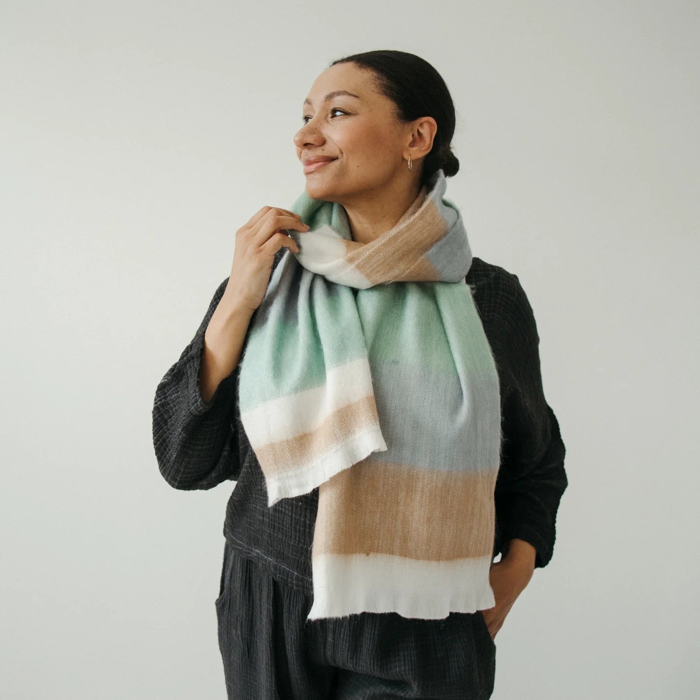 Ultra Soft Alpaca Scarf  - Cumulus Mood