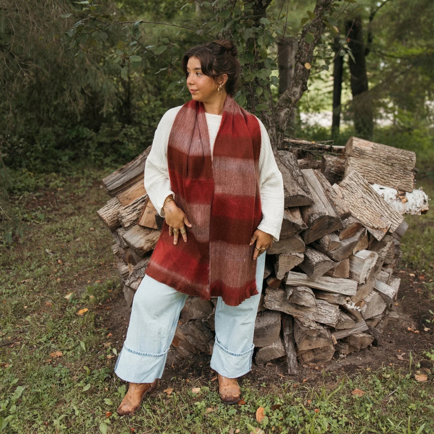 Ultra Soft Alpaca Scarf - Tulipwood Mood