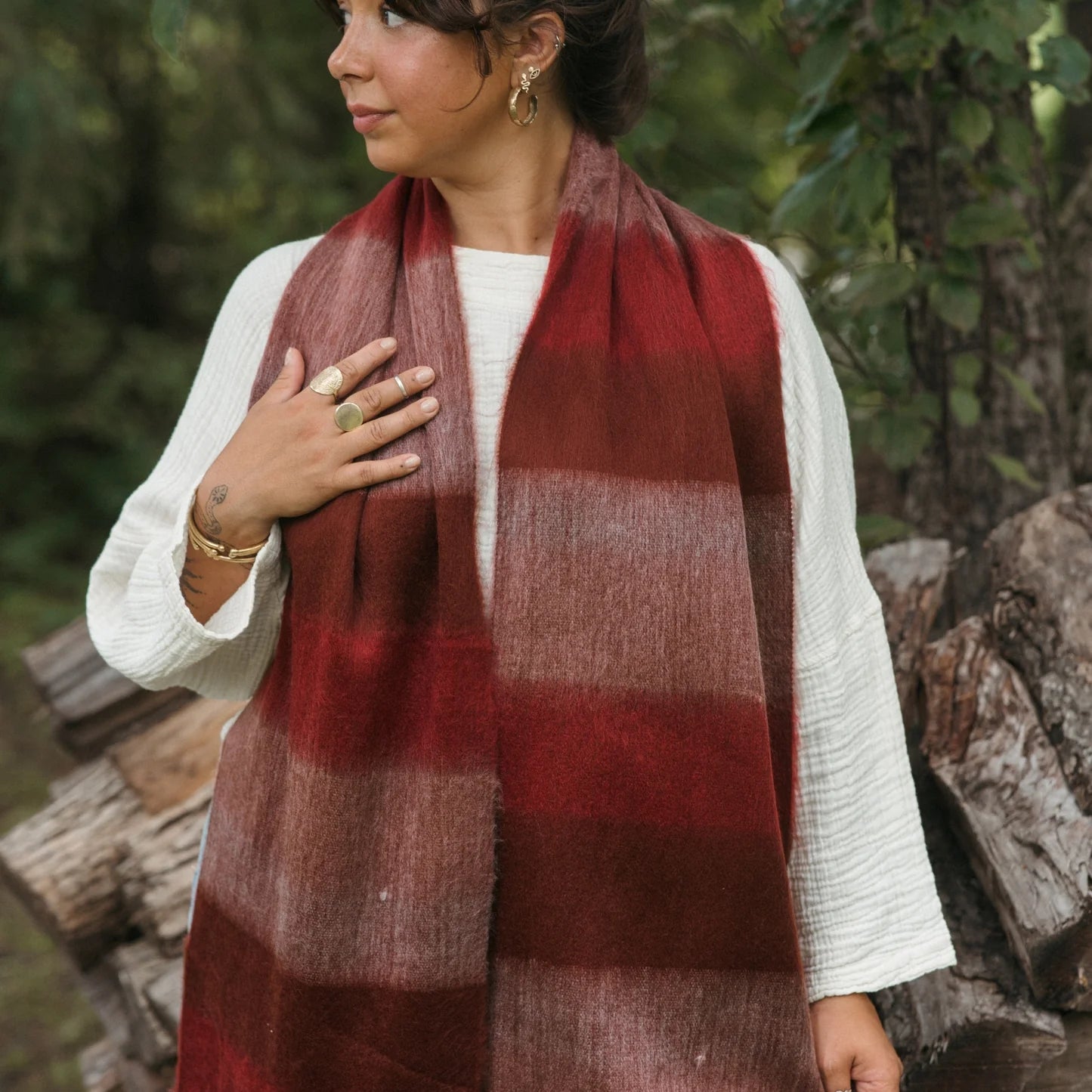 Ultra Soft Alpaca Scarf - Tulipwood Mood