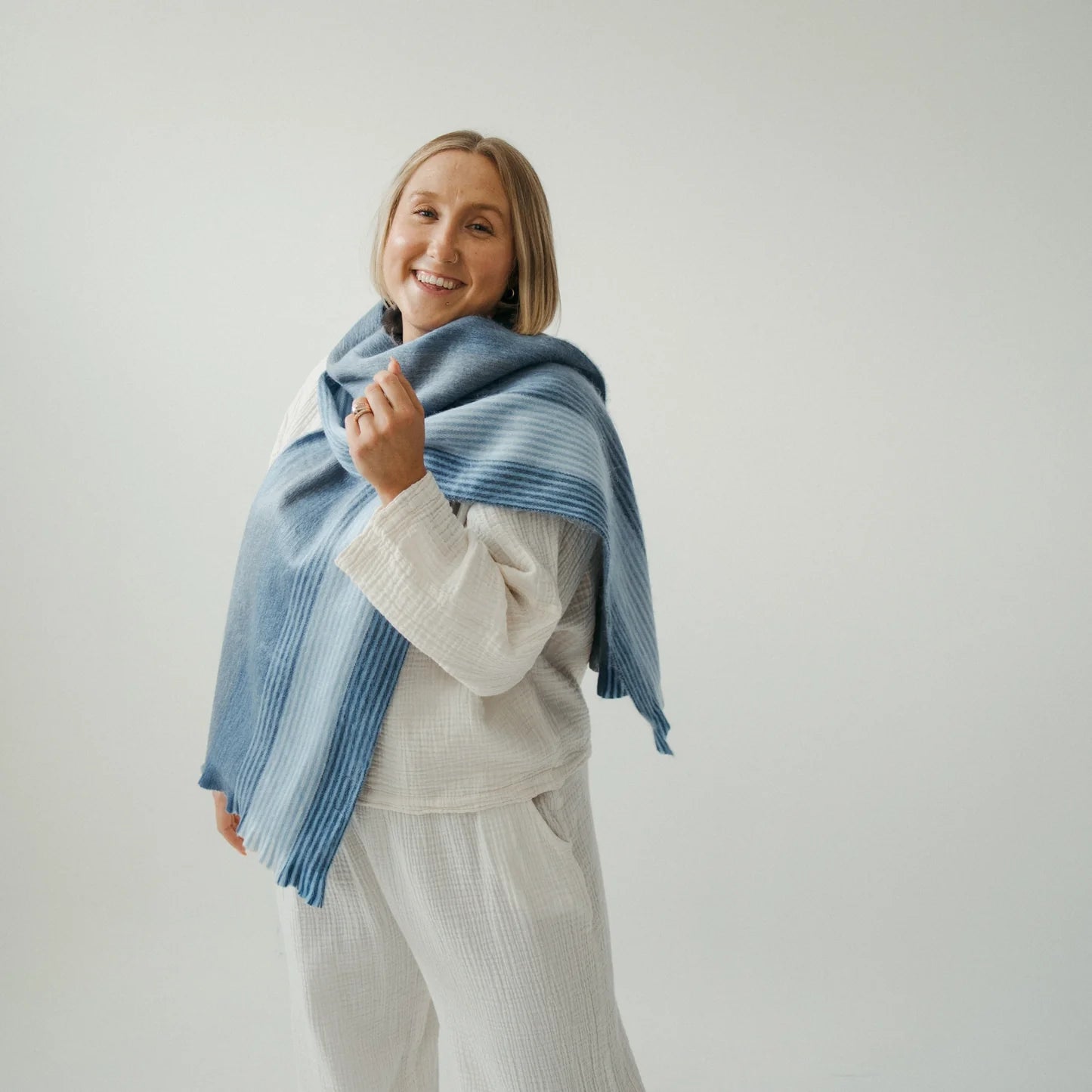 Ultra Soft Alpaca Scarf - Crystal
