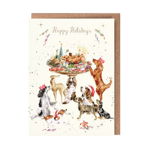 "A Festive Feast" - Wrendale Christmas Card