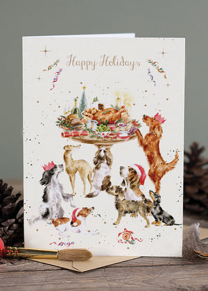 "A Festive Feast" - Wrendale Christmas Card