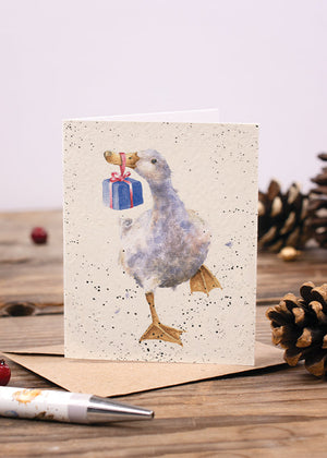 Wrendale Mini Card - "Christmas Delivery"
