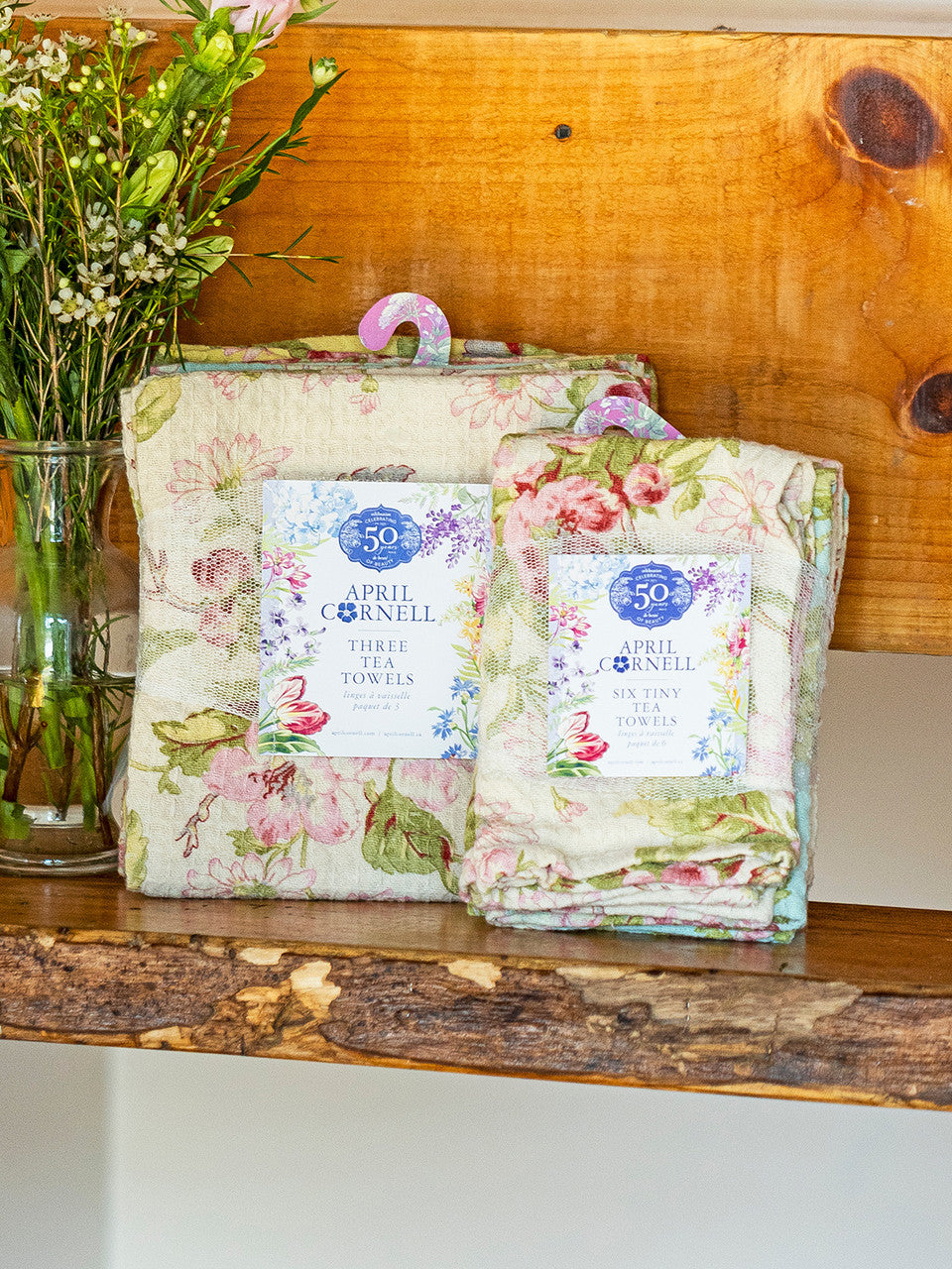 April Cornell Apple Blossom Tiny Towel/Dish Cloth Bundle