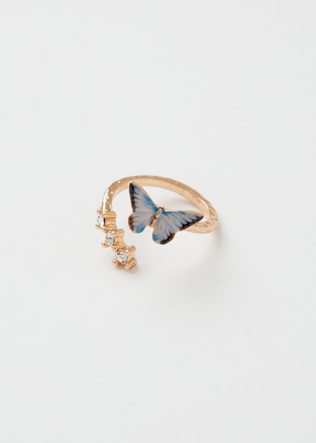 Blue Butterfly Ring