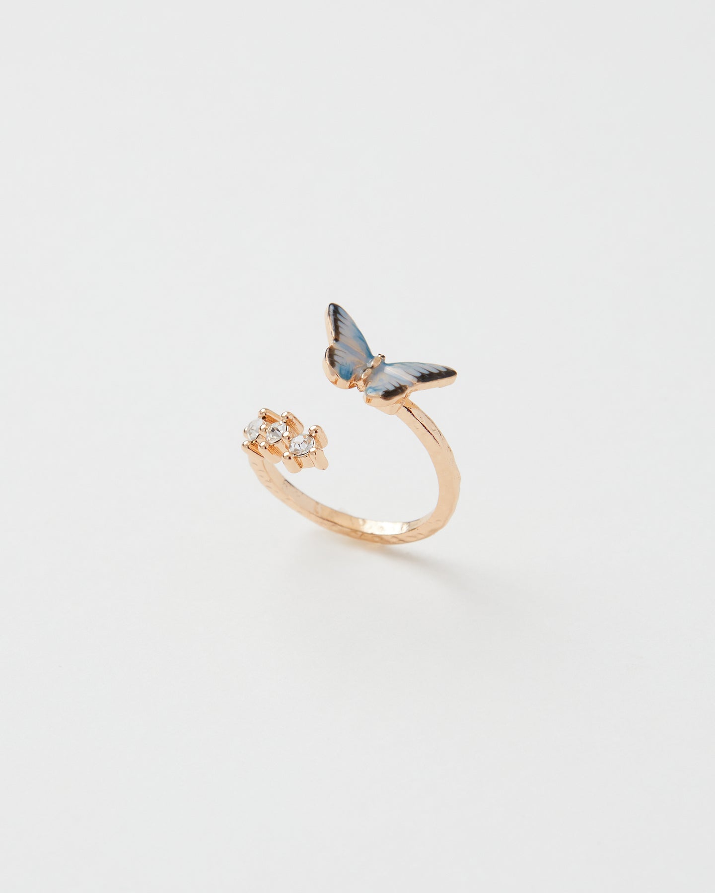 Blue Butterfly Ring