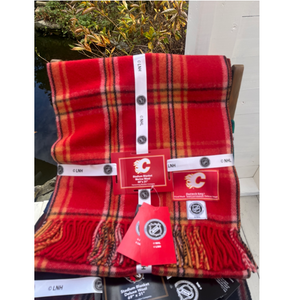 Calgary Flames NHL Tartan Blanket