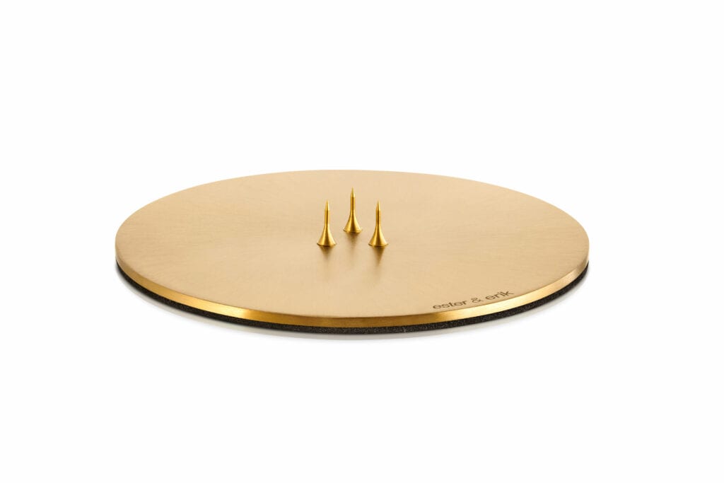 Matte Gold Candle Plate