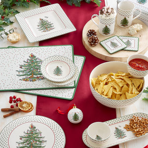 Spode Christmas Tree & Polka Dots Placemats (Set of 4)