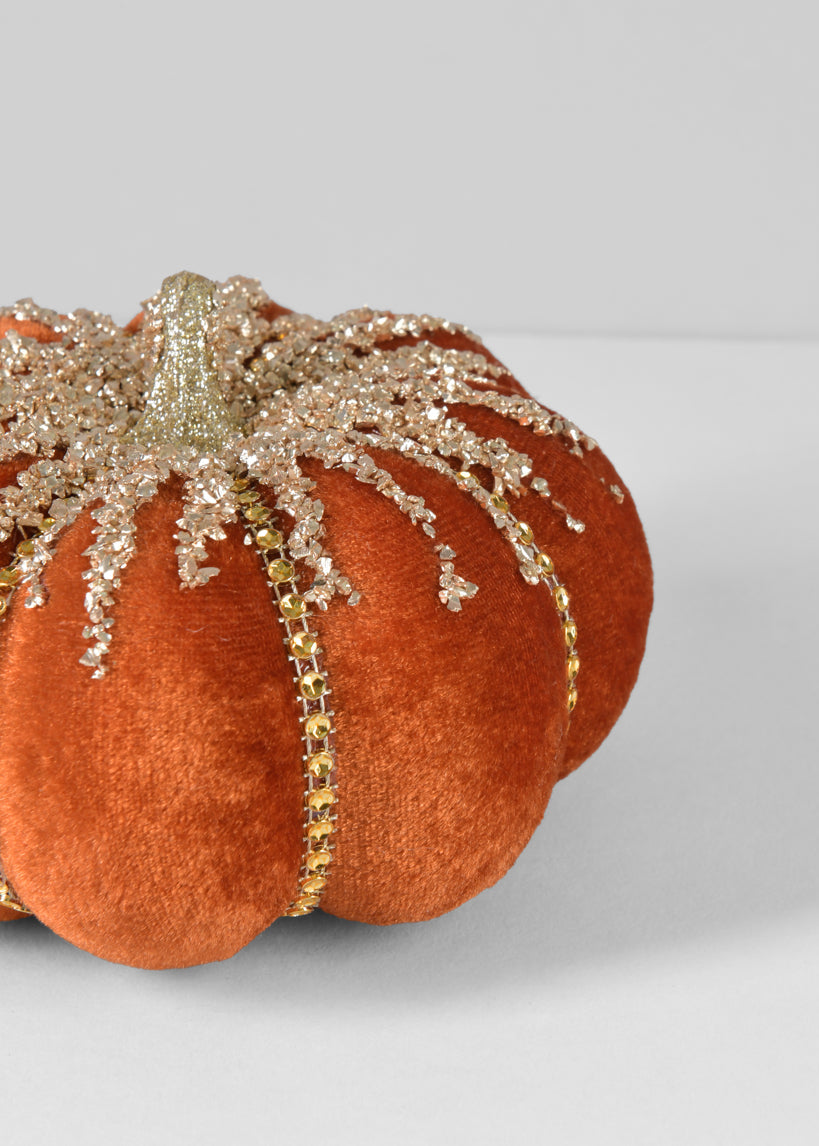 Glittered Trim Pumpkins