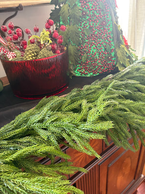 Fresh Touch Norfolk Dripping Pine Garland