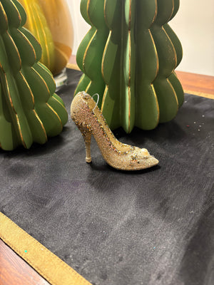 Gilded Cinderella Stiletto Ornament