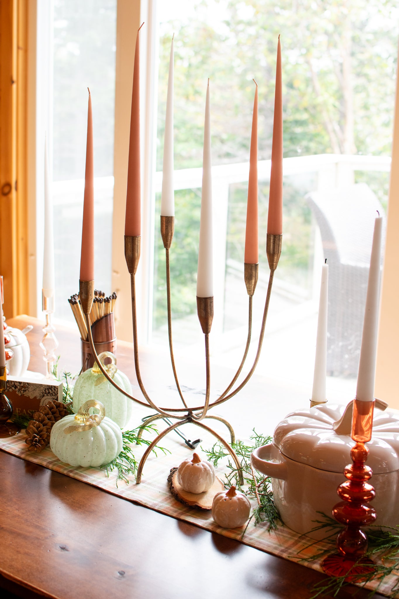 Antiqued Gold Candelabra