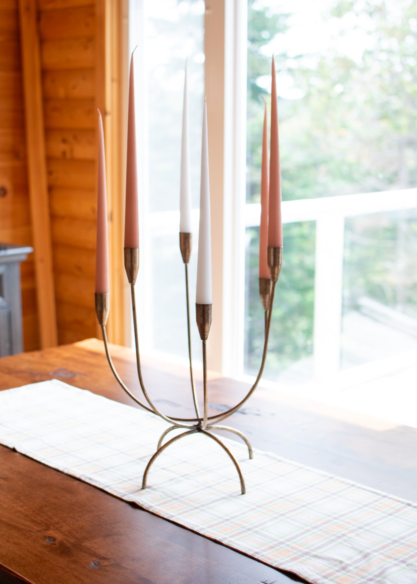 Antiqued Gold Candelabra