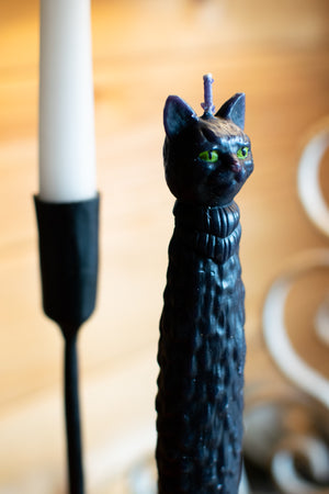 Black Cat Taper Candles