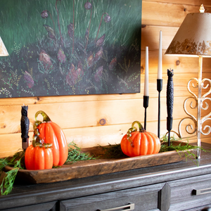 Orange Swirl - Blown Glass Pumpkin Patch