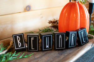 Halloween Rope Block Decor