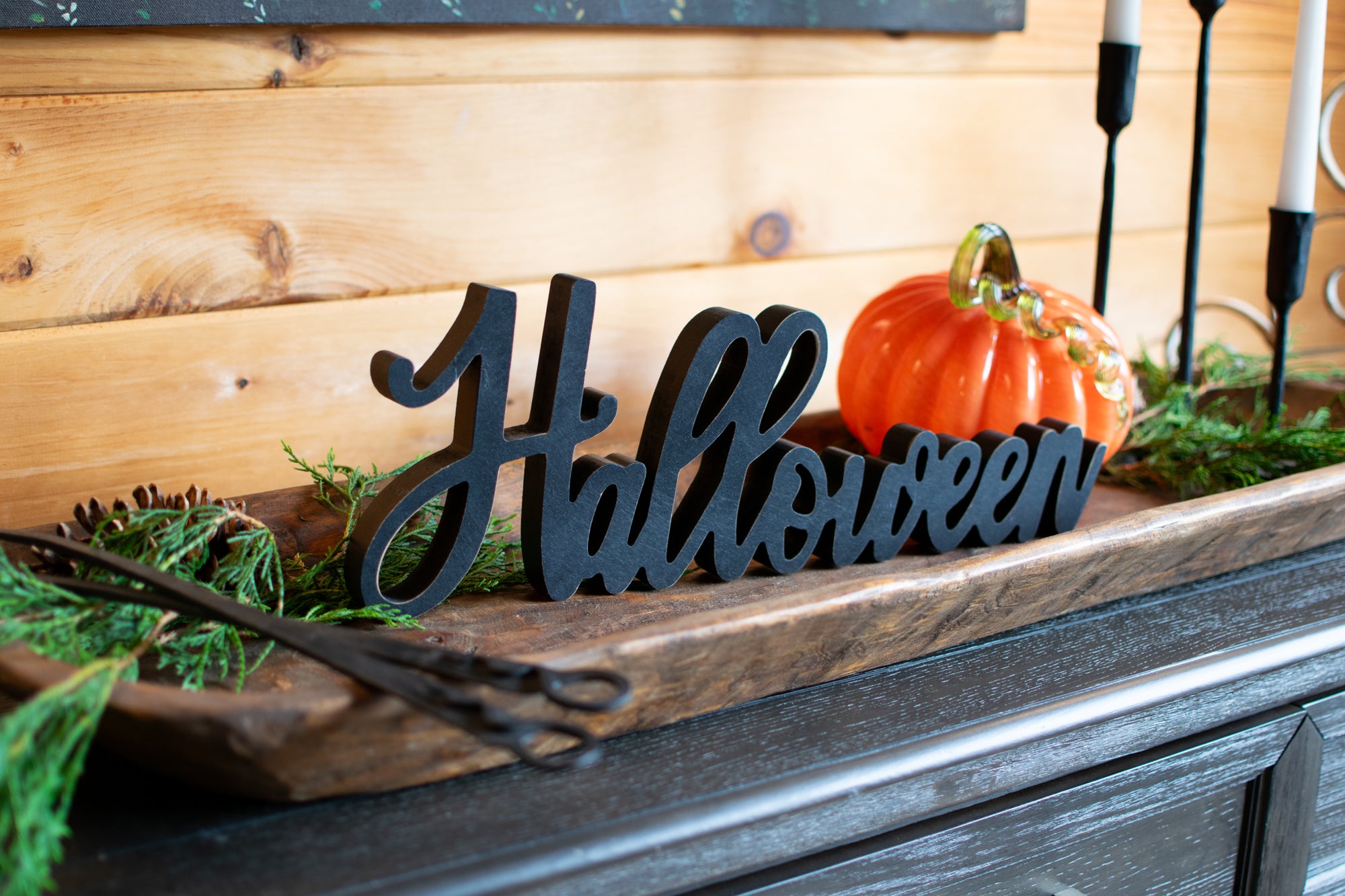 Elegant Halloween Sign