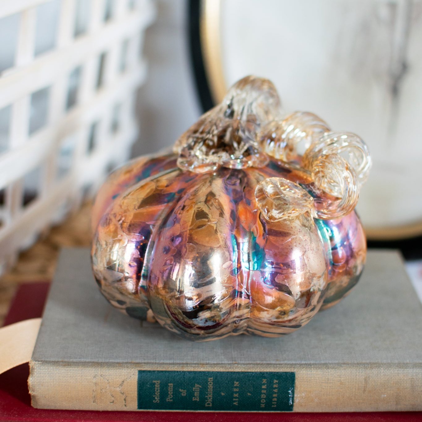 Autumn Speckle Pumpkins - Blown Glass