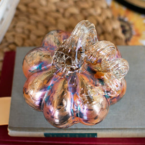 Autumn Speckle Pumpkins - Blown Glass