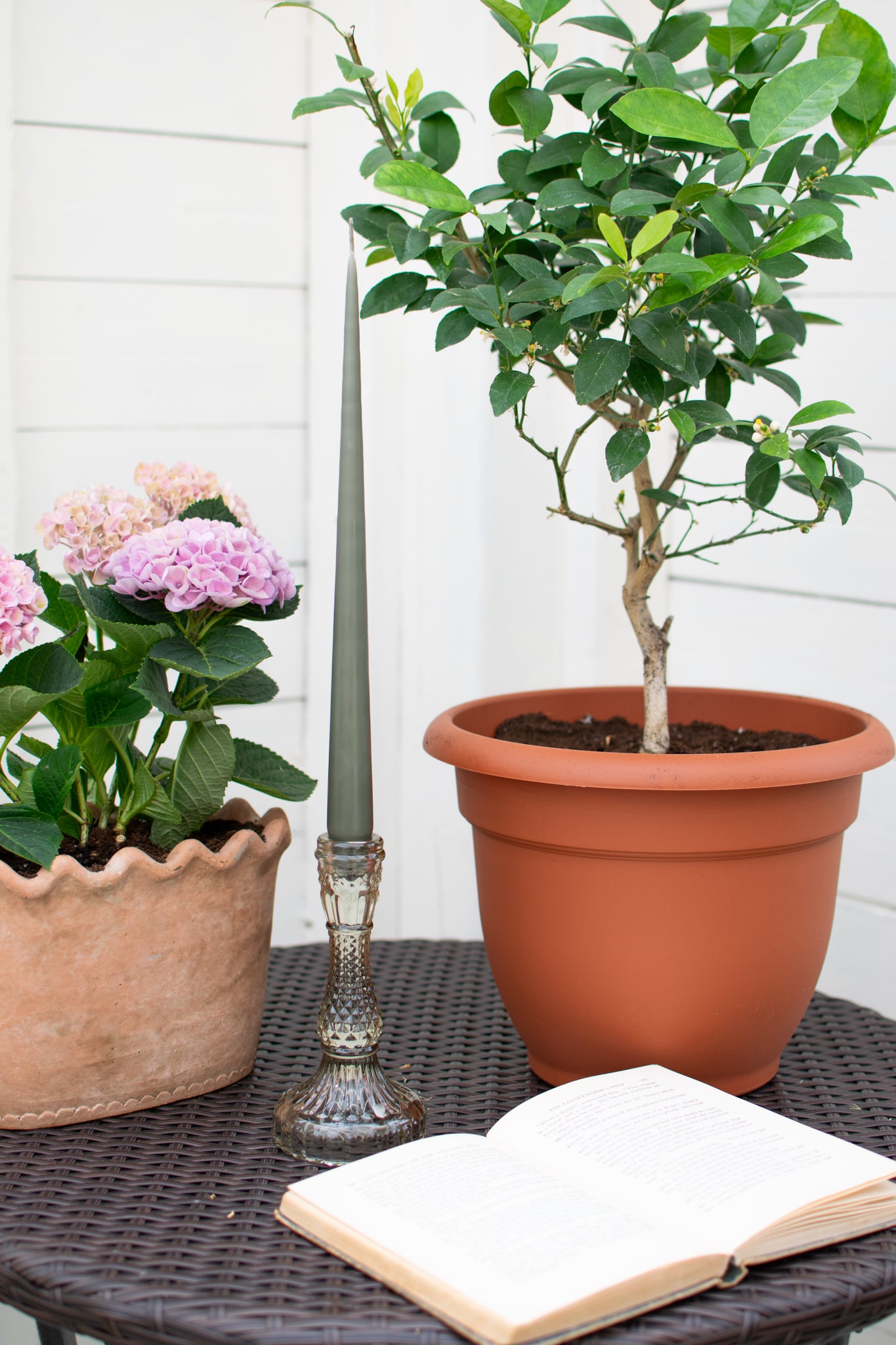 Palazzo Candle Holder - Moss