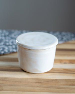 Quiet Hearth – Cream Glazed French Butter Keeper
