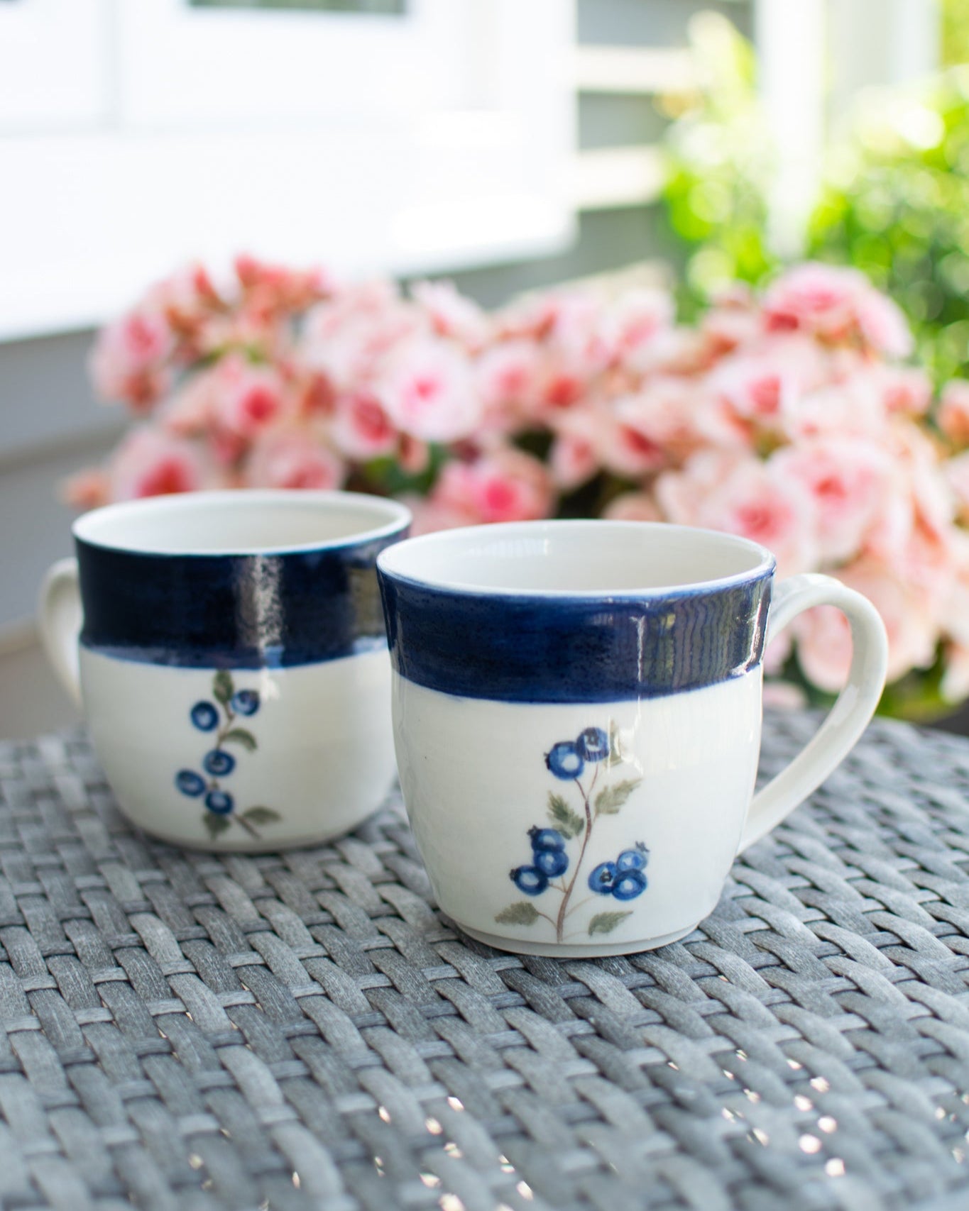 'Beautiful-in-Blue' Newfoundland Blueberry Pottery Mug