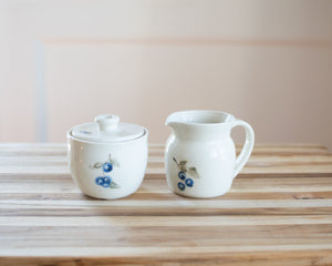 Blueberry Meadow Cream & Sugar Set