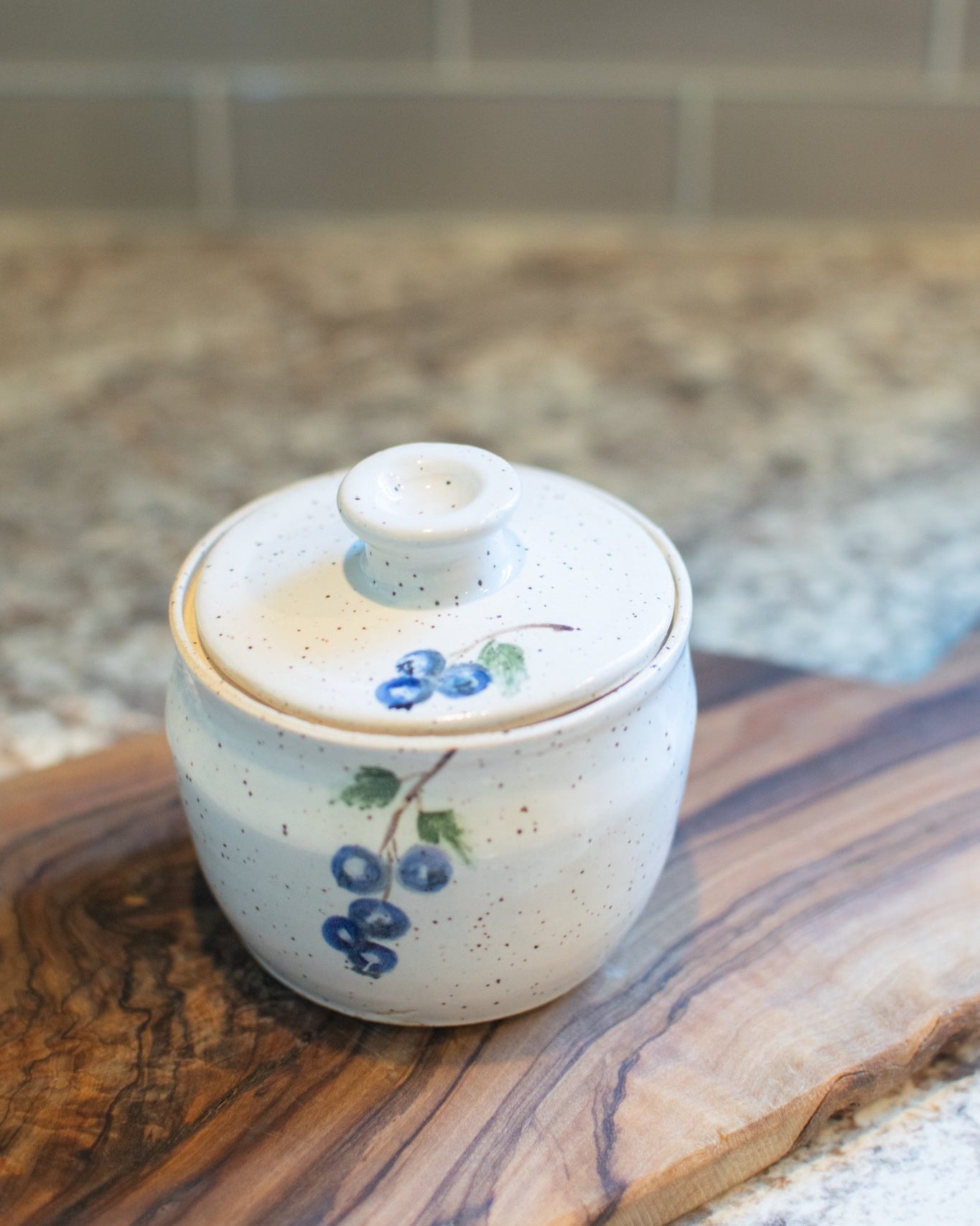Snowglaze Blueberry Grove Preserve Pot