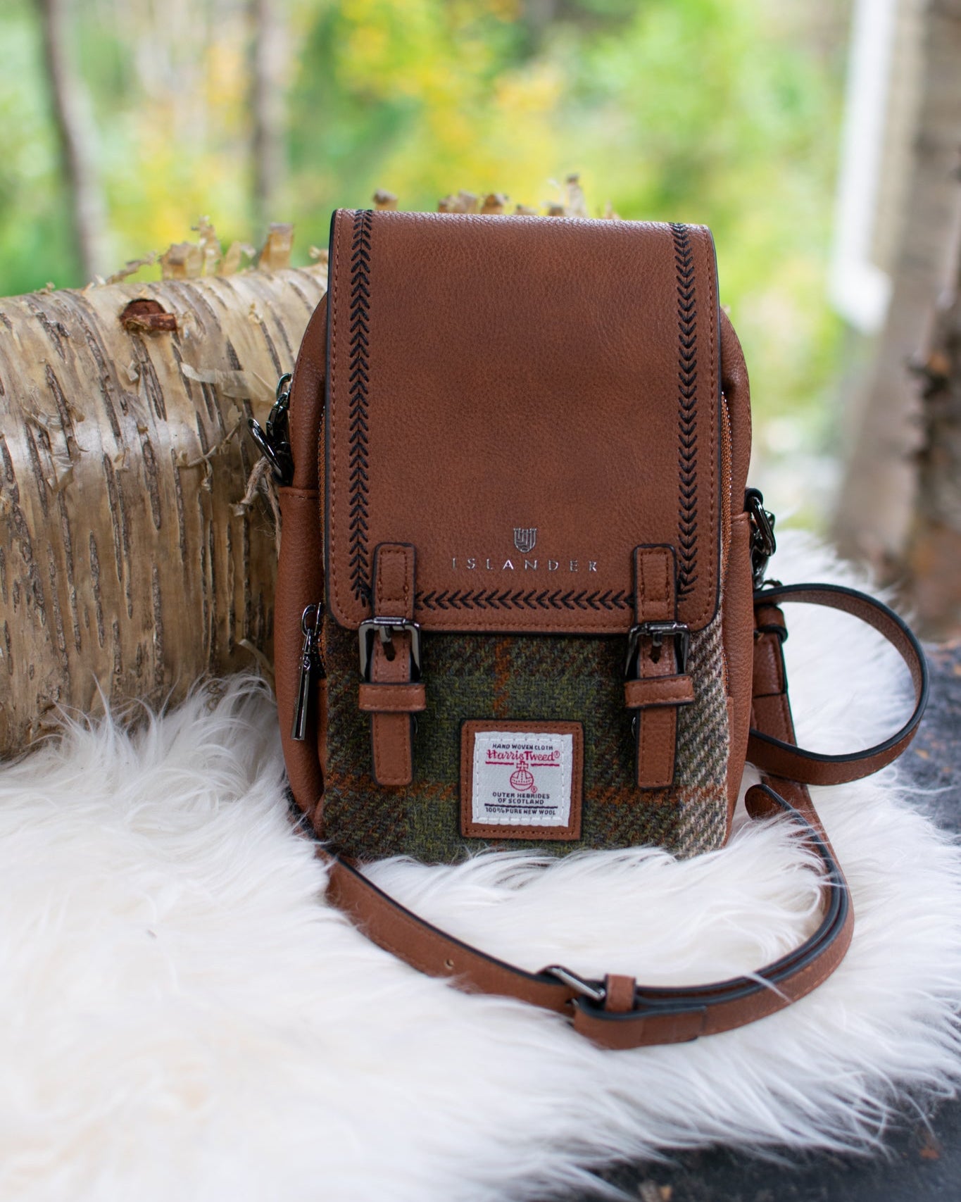 The Baby Jura Crossbody - Chestnut Tartan