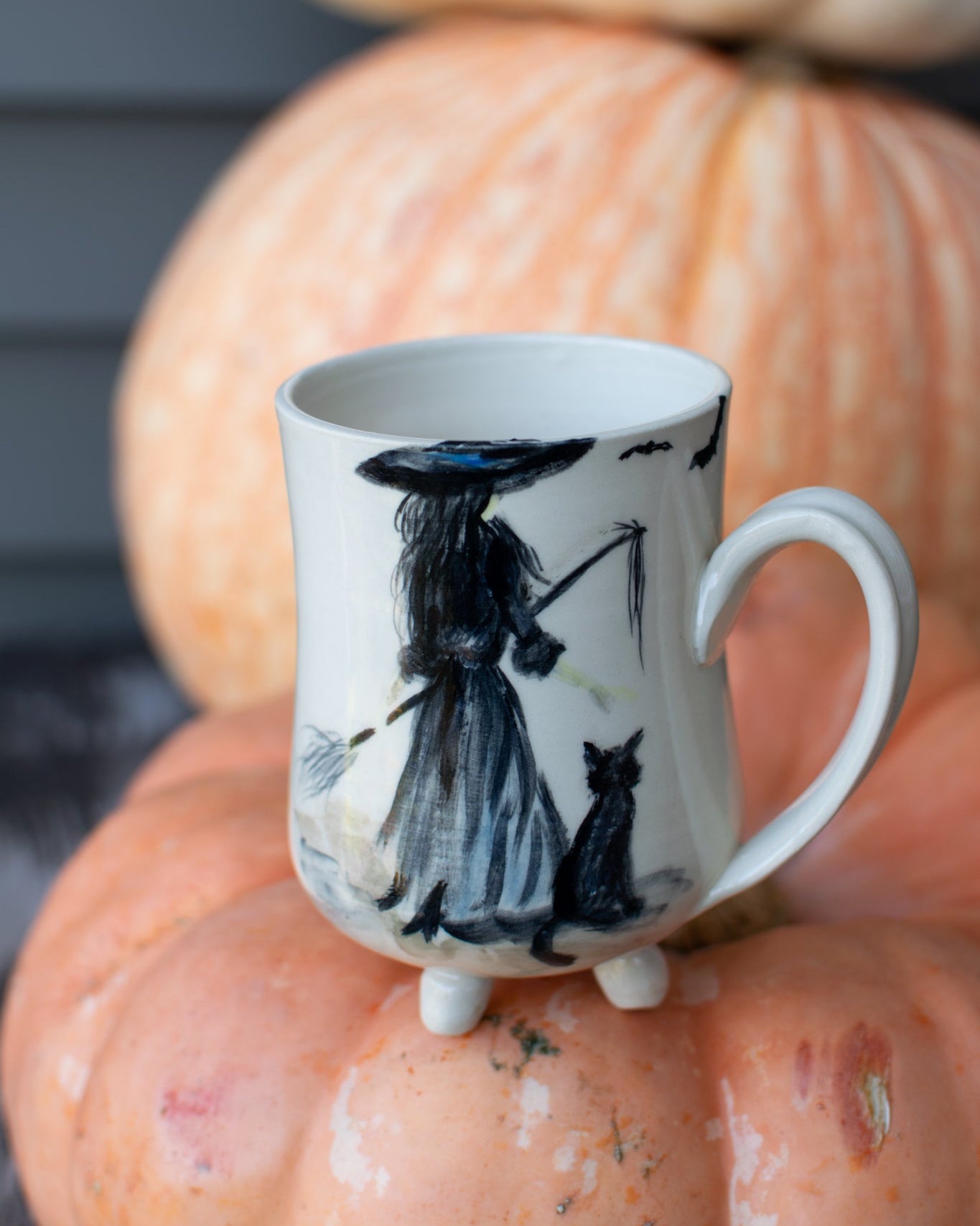 Witching Hour Companion – Footed Pottery Mug