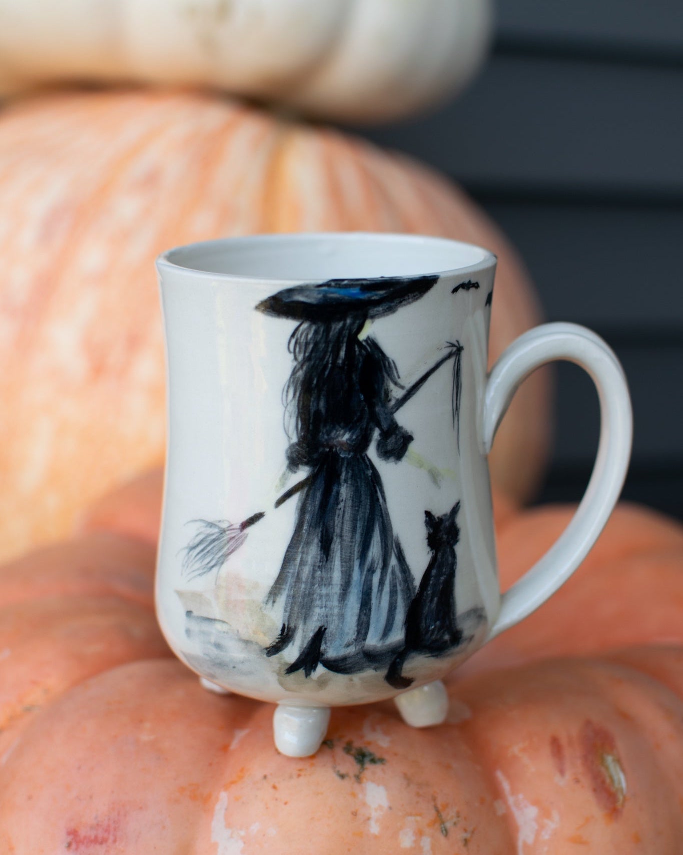 Witching Hour Companion – Footed Pottery Mug