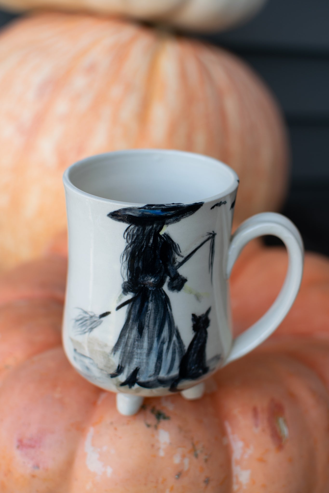 Witching Hour Companion – Footed Pottery Mug