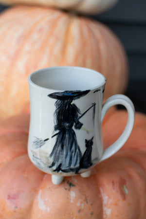 Witching Hour Companion – Footed Pottery Mug