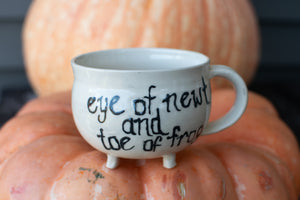 Cauldron Rhyme Mug - " Eye of Newt & Toe of Frog"