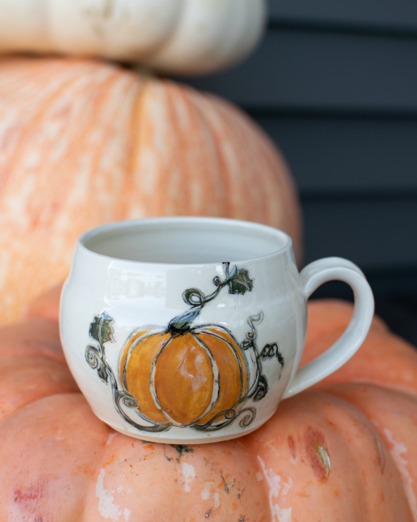 Harvest Pumpkin Mug - Imagine That Pottery
