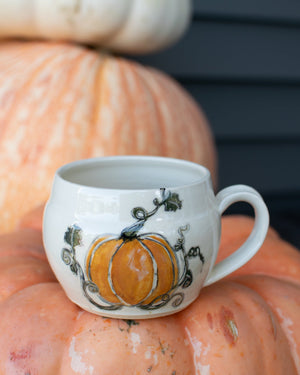 Harvest Pumpkin Mug - Imagine That Pottery