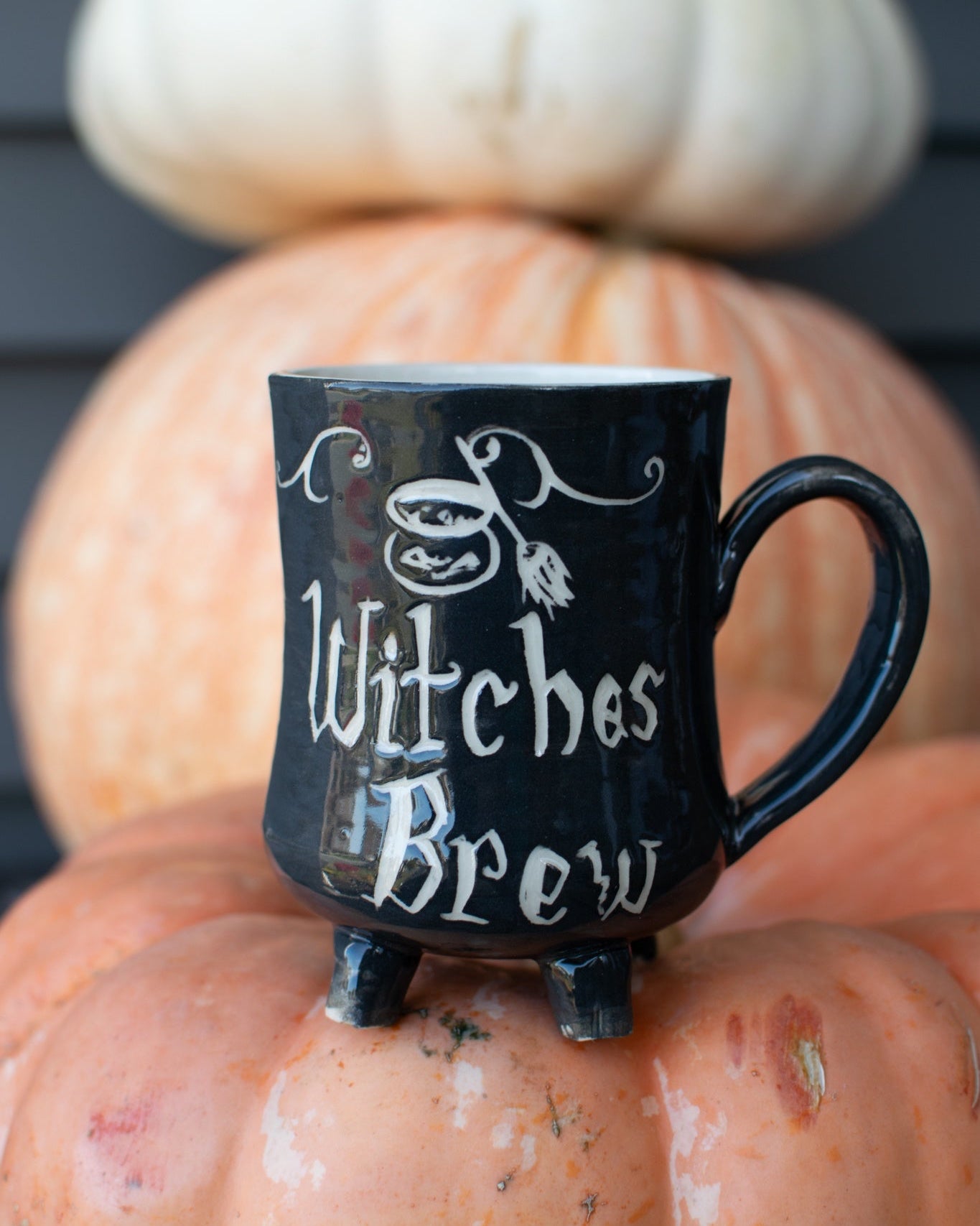 Witches Brew Cauldron Mug - Imagine That Pottery