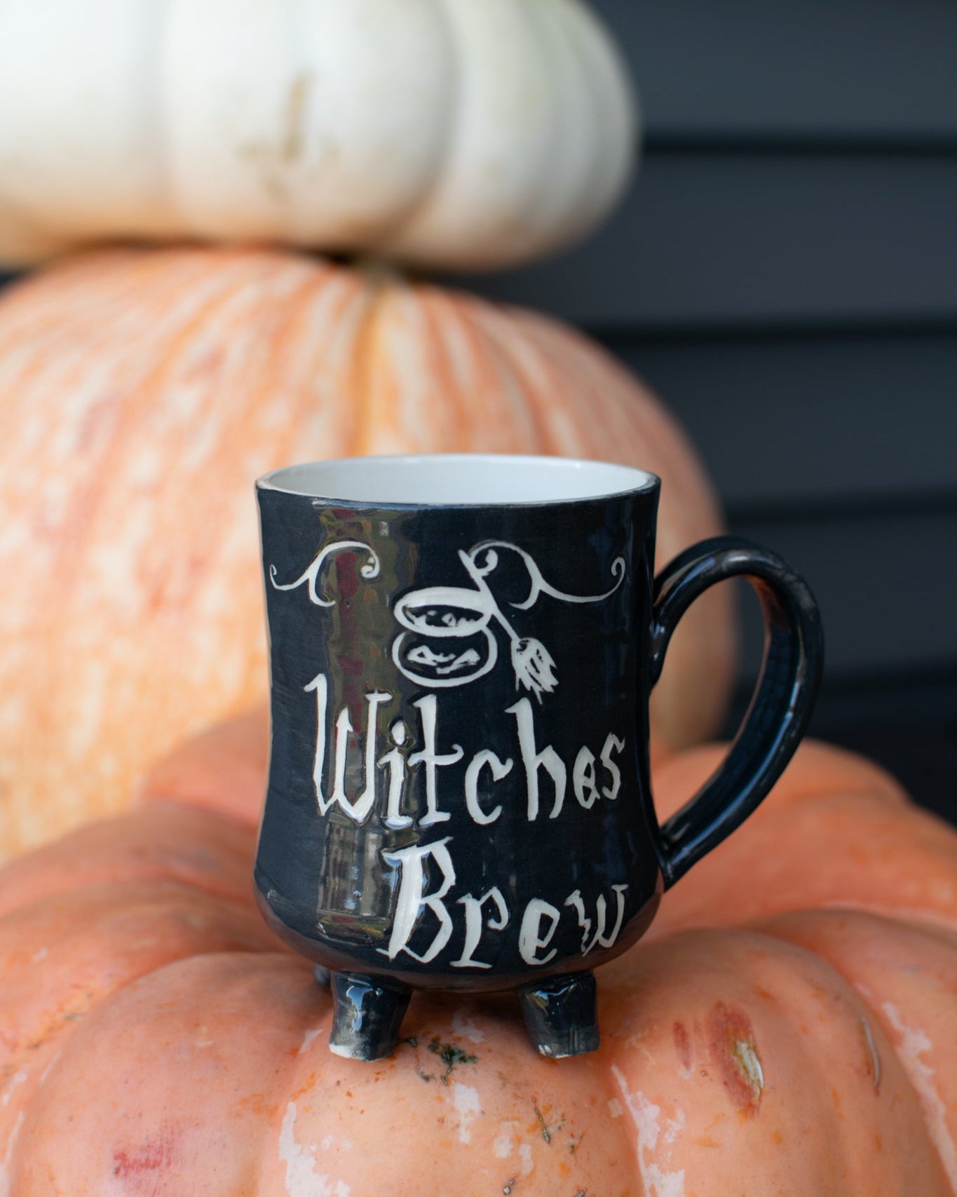 Witches Brew Cauldron Mug - Imagine That Pottery