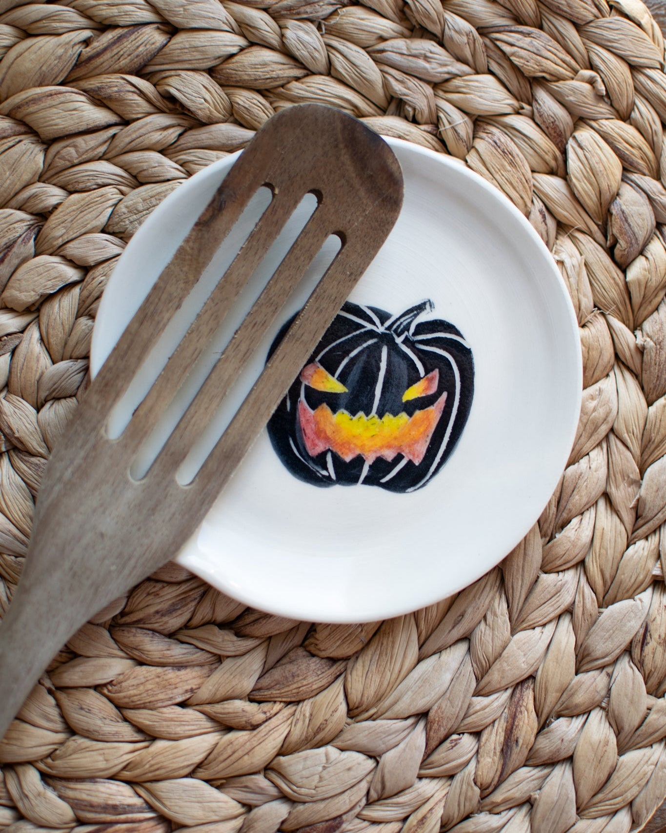 Jack-O-Lantern Spoon Rest