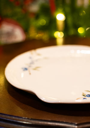 Wild Blueberry Garland – Hand-Painted Serving Platter