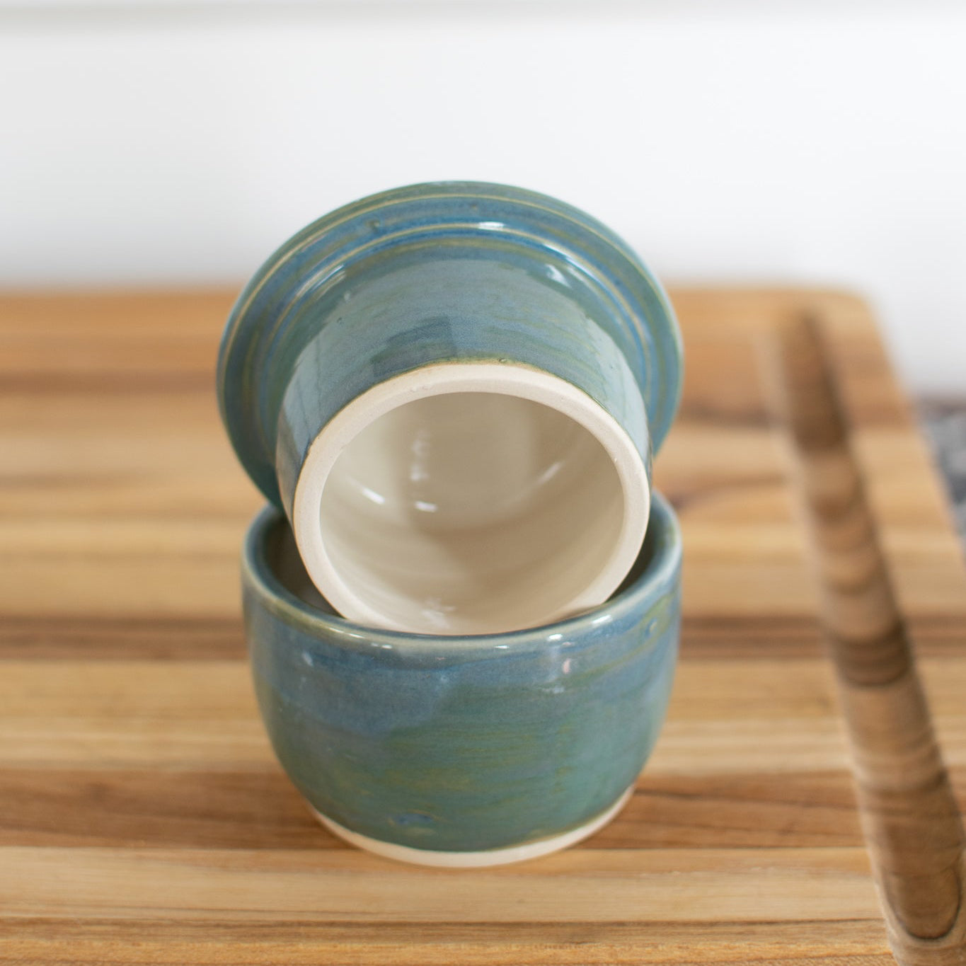 Tidepool Mist - French Butter Keeper - Handcrafted Pottery
