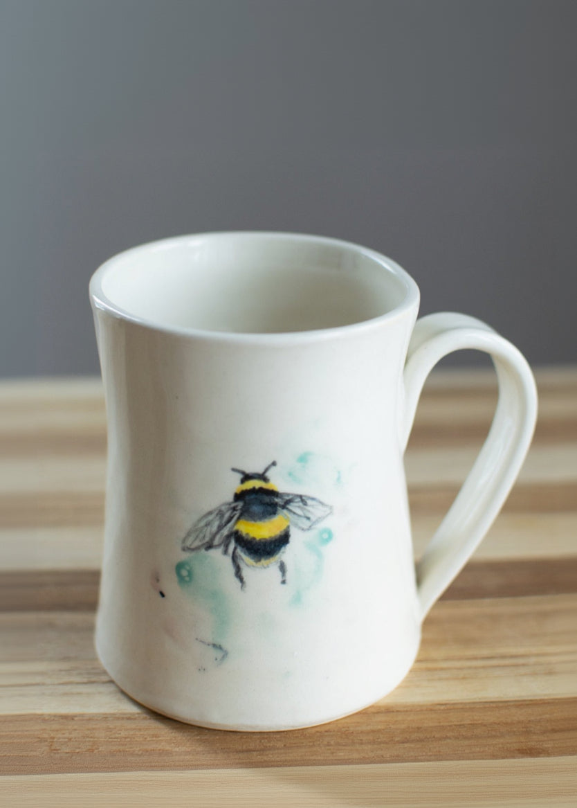 Whispers of Thistle – Bumblebee Mug - Imagine That Pottery